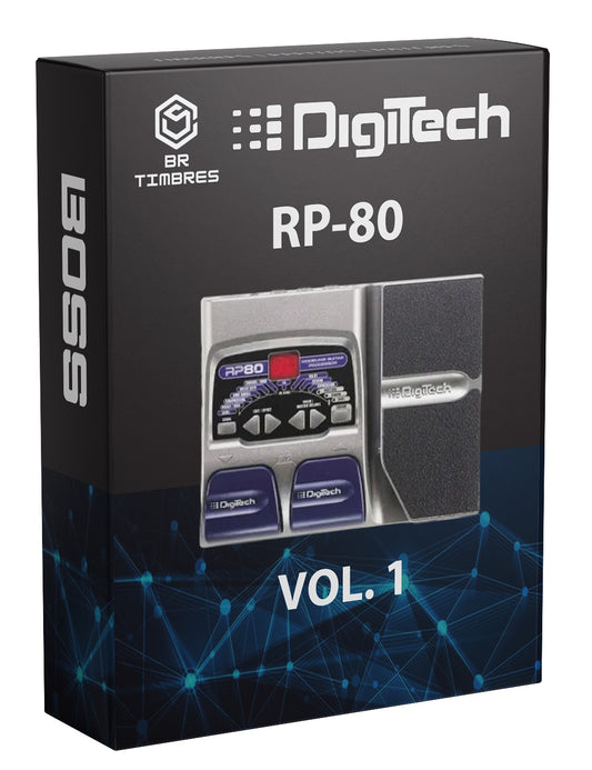Tones, Effects and Patches for DIGITECH RP-80 Pedalboard Presets Vol. 1